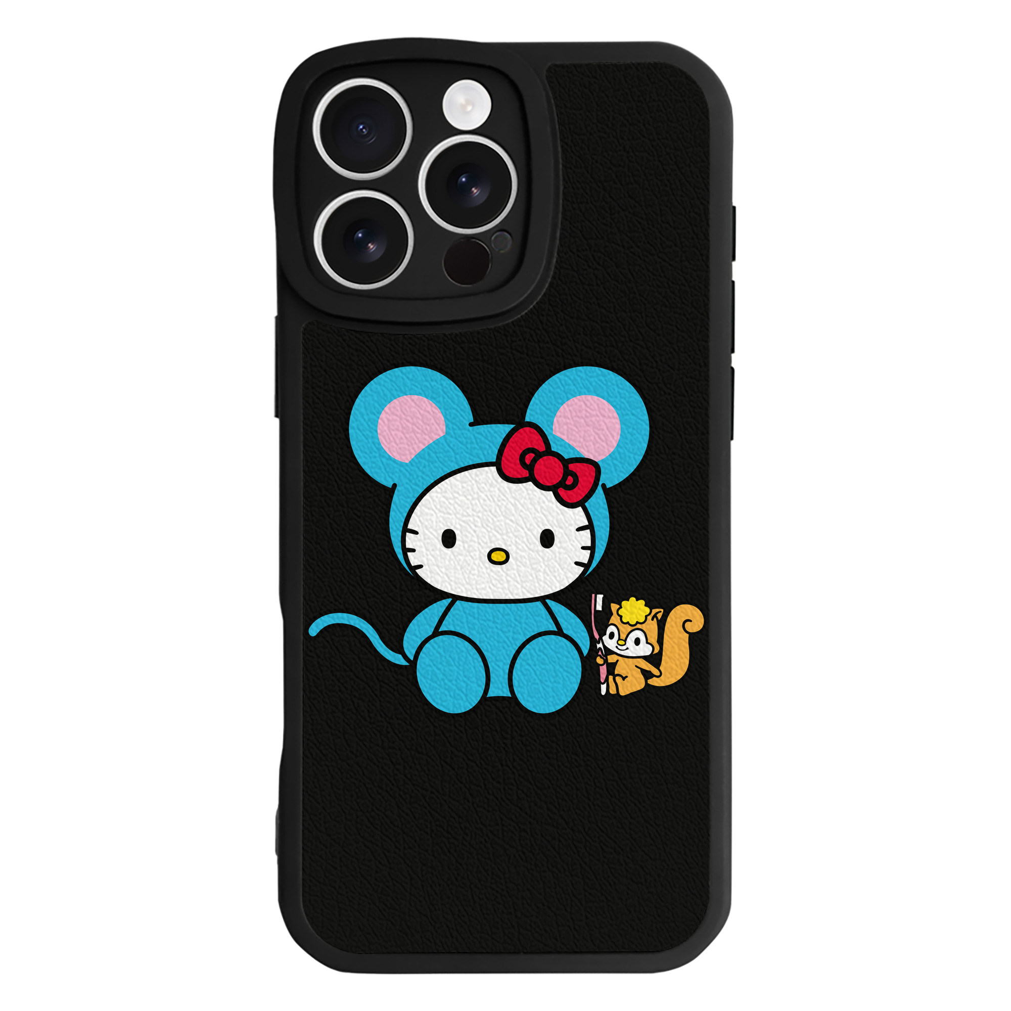（画像用） Hello Kitty ハローキティ 【iPhone 16シリーズ対応】シリコンスマホケース（レザー調） 材質：シリコン